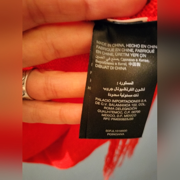 Bebe Red Fringe Top - Picture 6 of 6